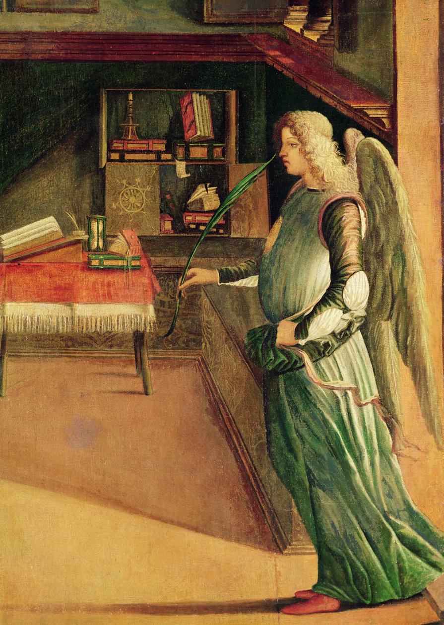 Detail of the angel from the Dream of St. Ursula (detail) by Vittore Carpaccio