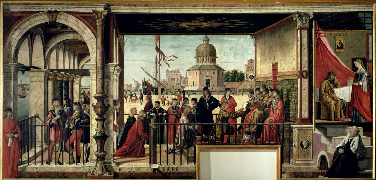 The Arrival of the English Ambassadors, from the St. Ursula Cycle, 1498 by Vittore Carpaccio