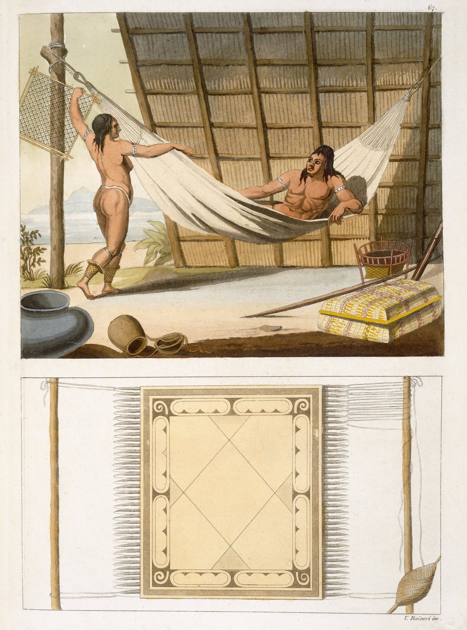 Interior Scene Depicting Indians by Vittorio Raineri