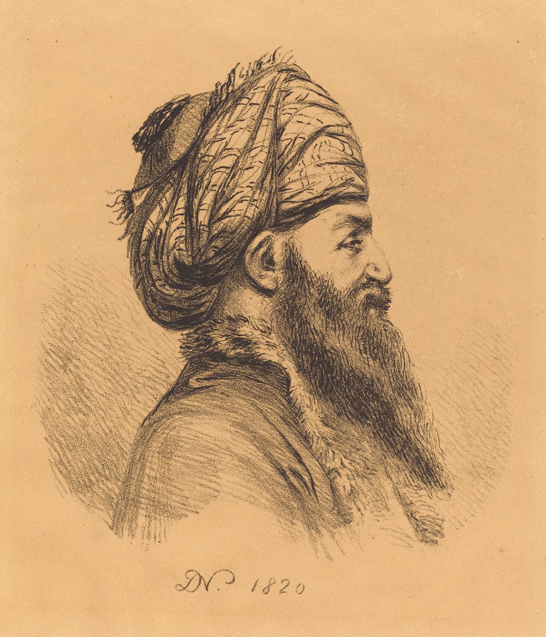 Profile Head of Oriental in Turban by Vivant Denon
