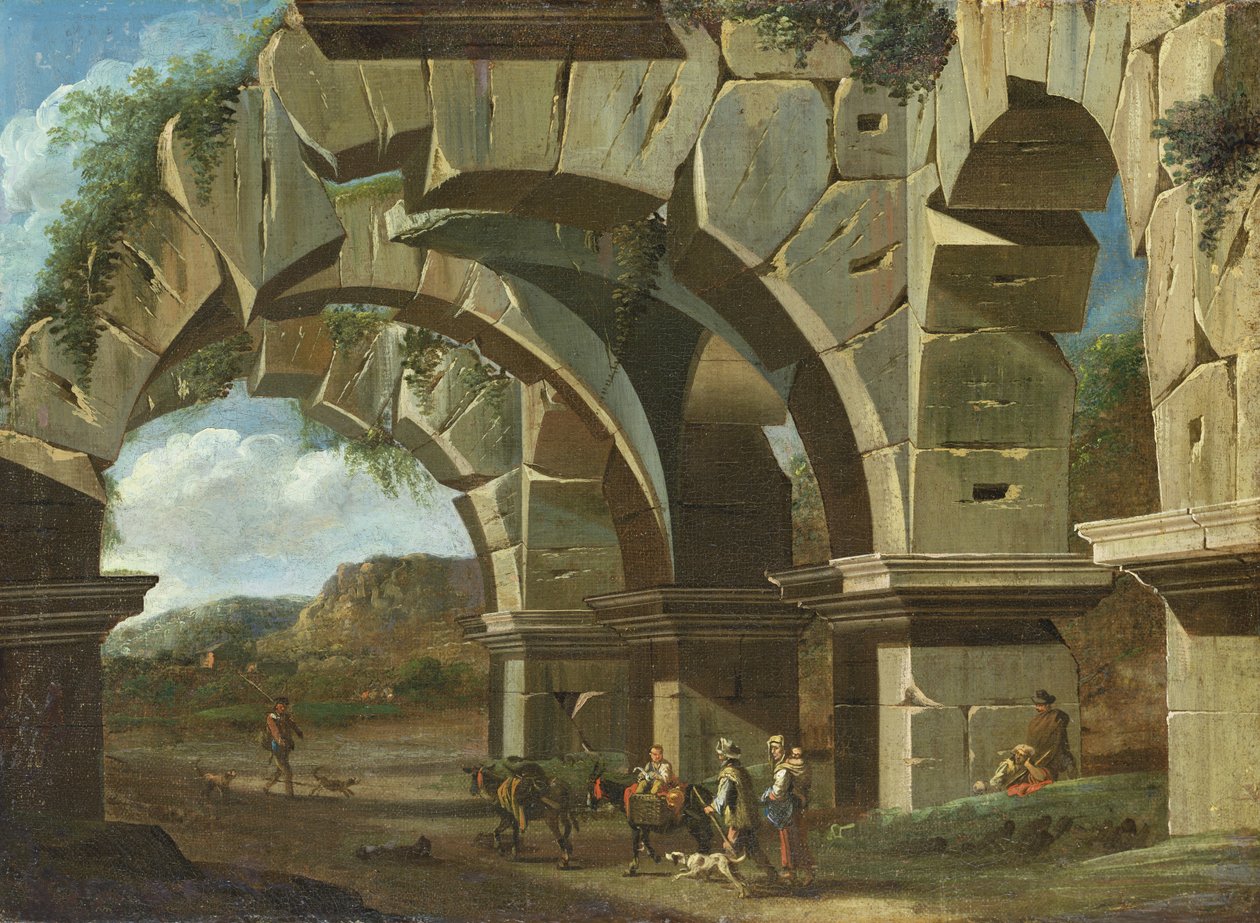 A Roman Ruin by Viviano Codazzi