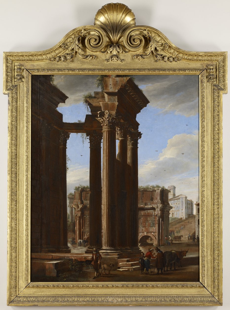 View in the Roman Forum by Viviano Codazzi; Michelangelo Cerquozzi