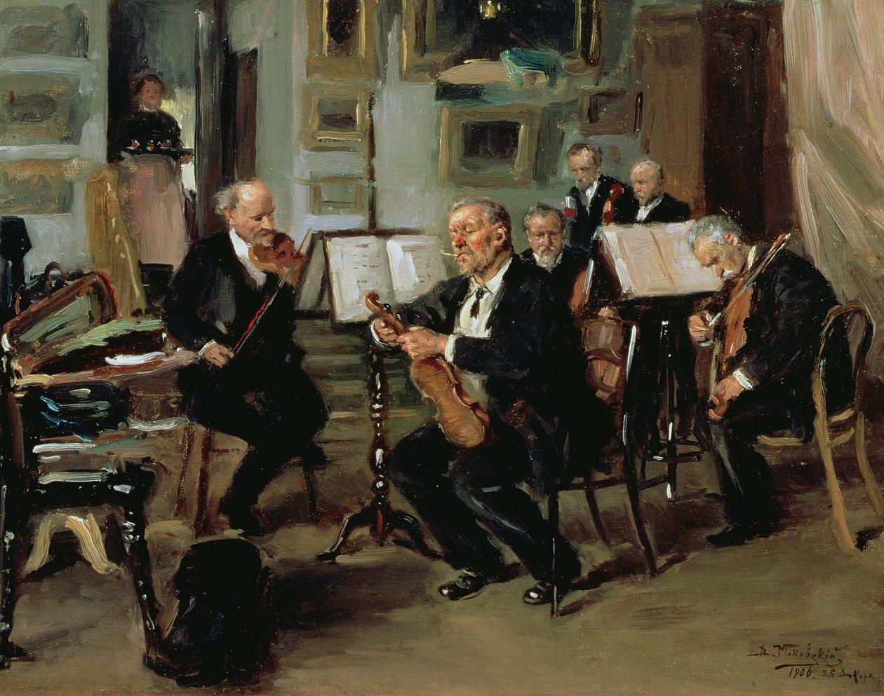 Musical Evening, 1906 by Vladimir Egorovic Makovsky