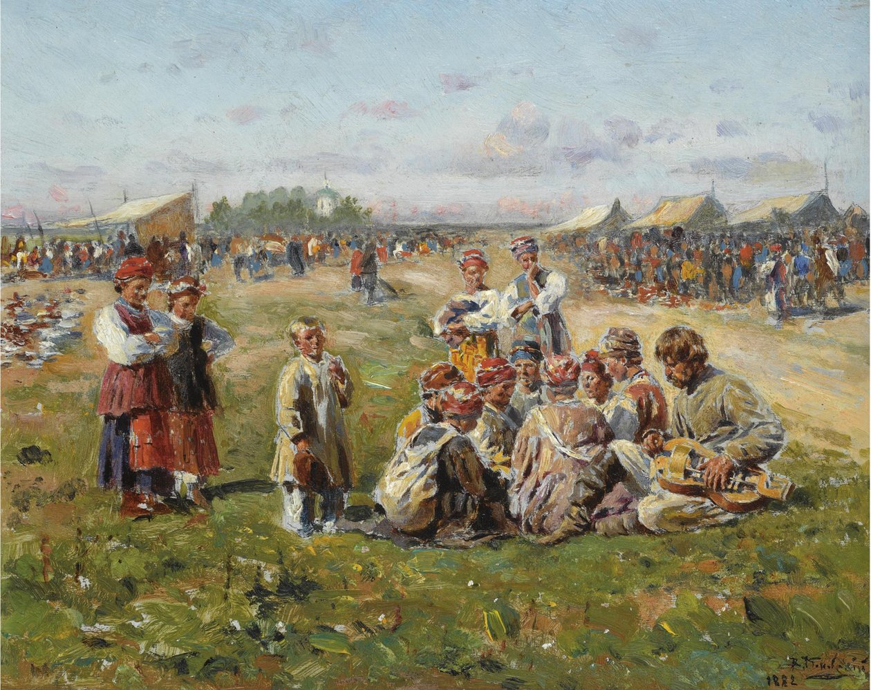 The Village Fair by Vladimir Egorovic Makovsky