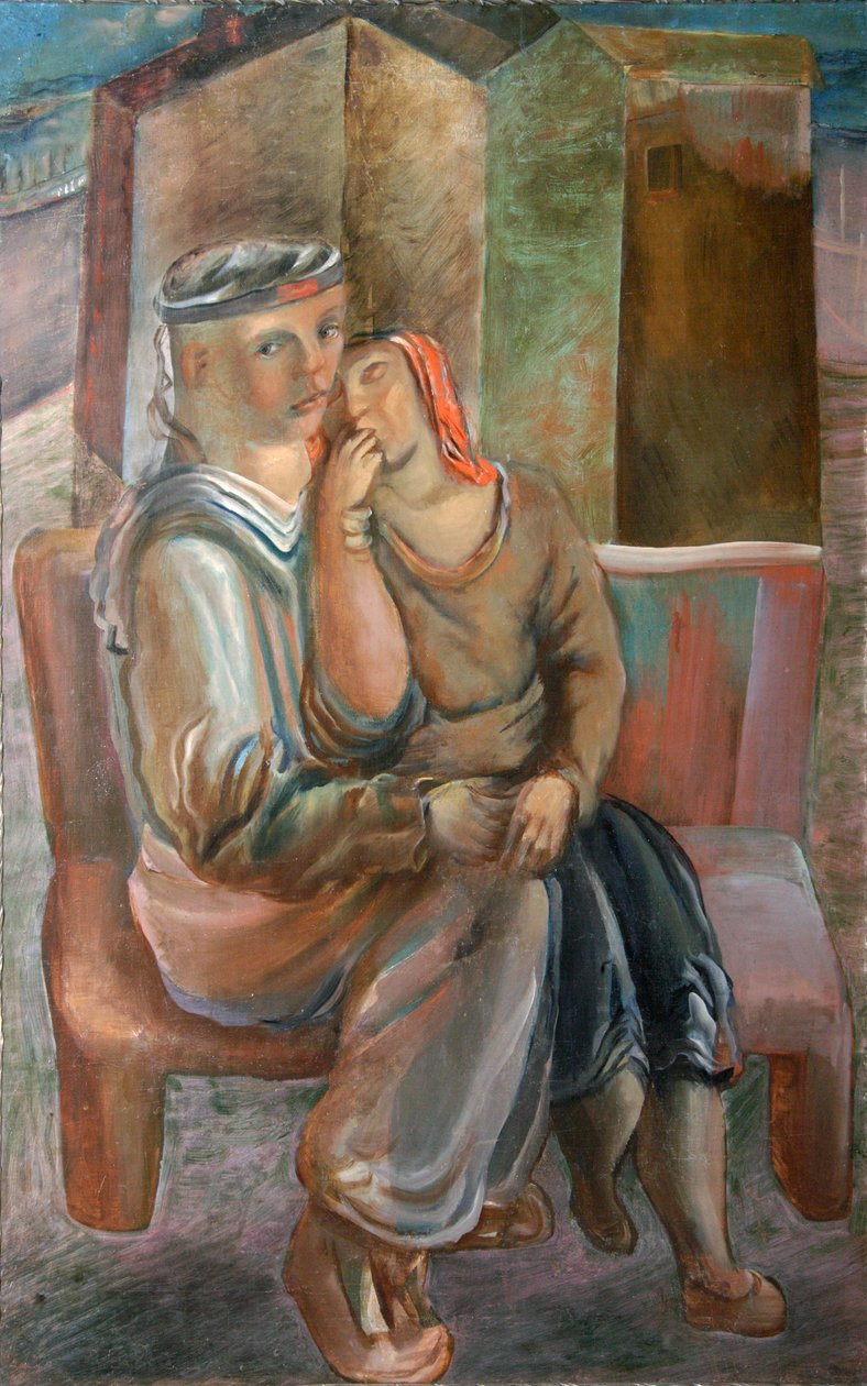 Sailor with Girl by Vyacheslav Vladimirovich Pakulin