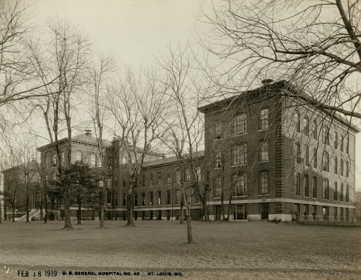 City Infirmary Building at the U.S. General Hospital by W.C. Persons