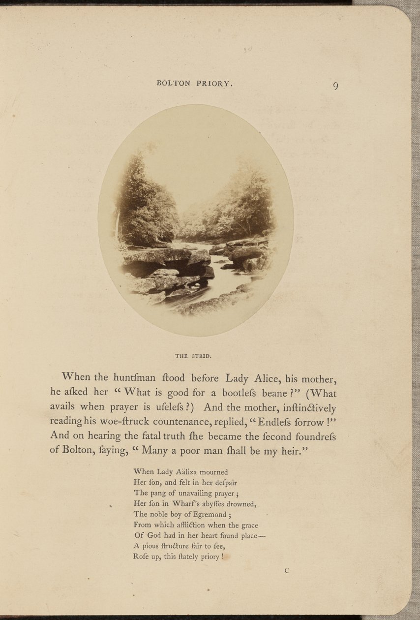 Bolton Priory; The Strid by W.R. Sedgfield