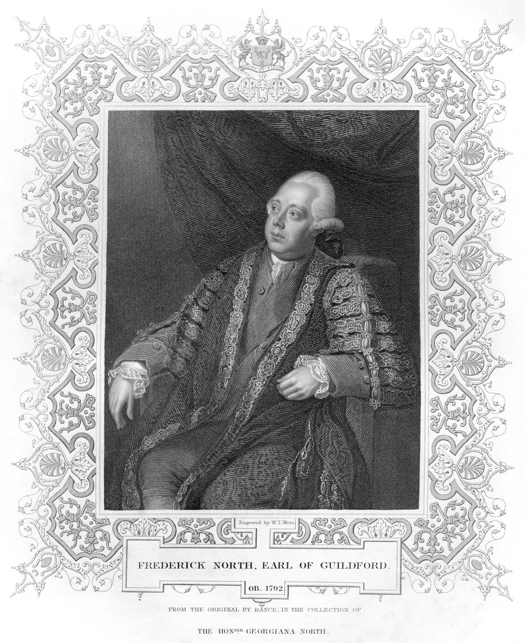 Portrait of Frederick North, Earl of Guildford by W.T. Mote