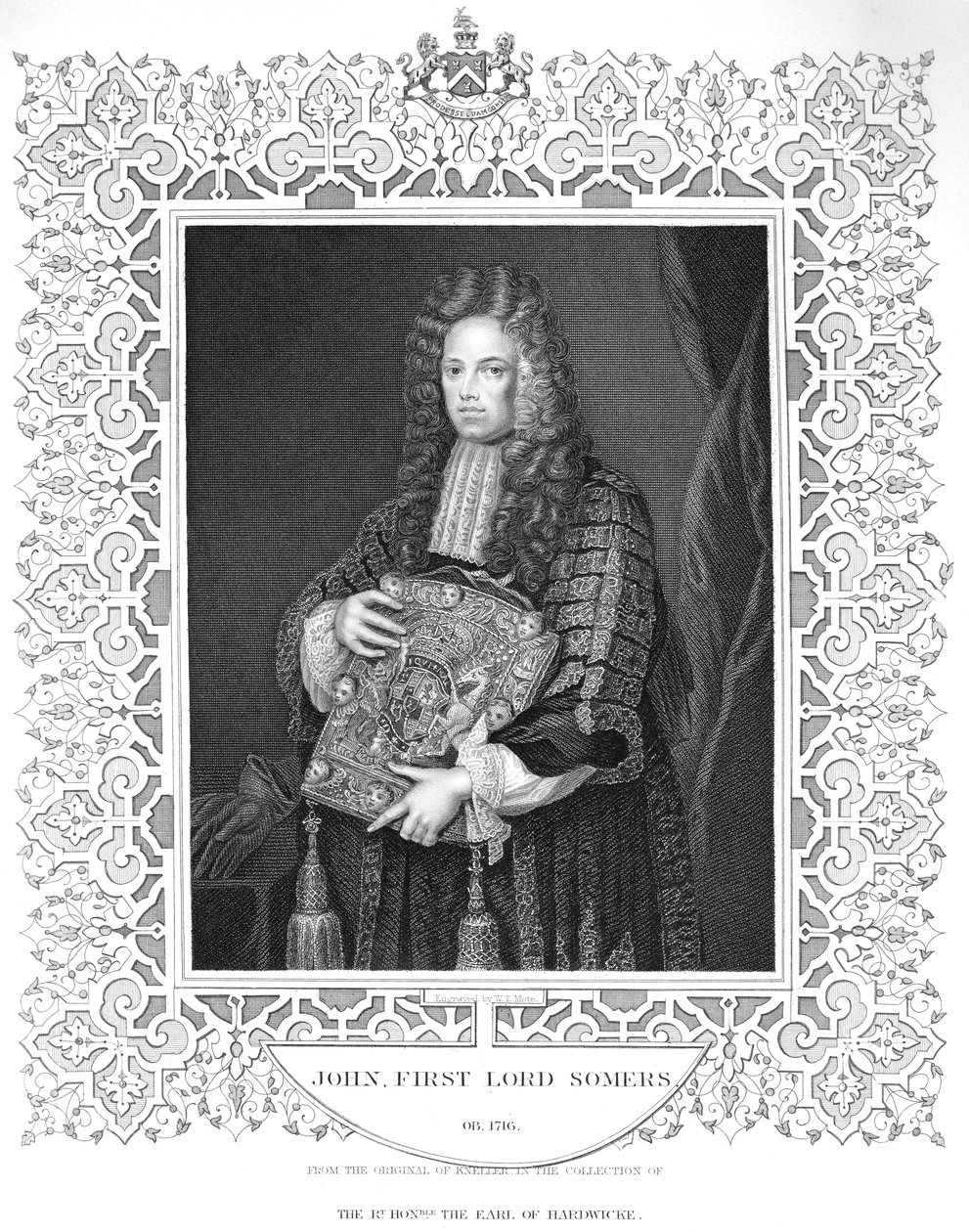 Portrait of John, 1st Lord Somers by W.T. Mote