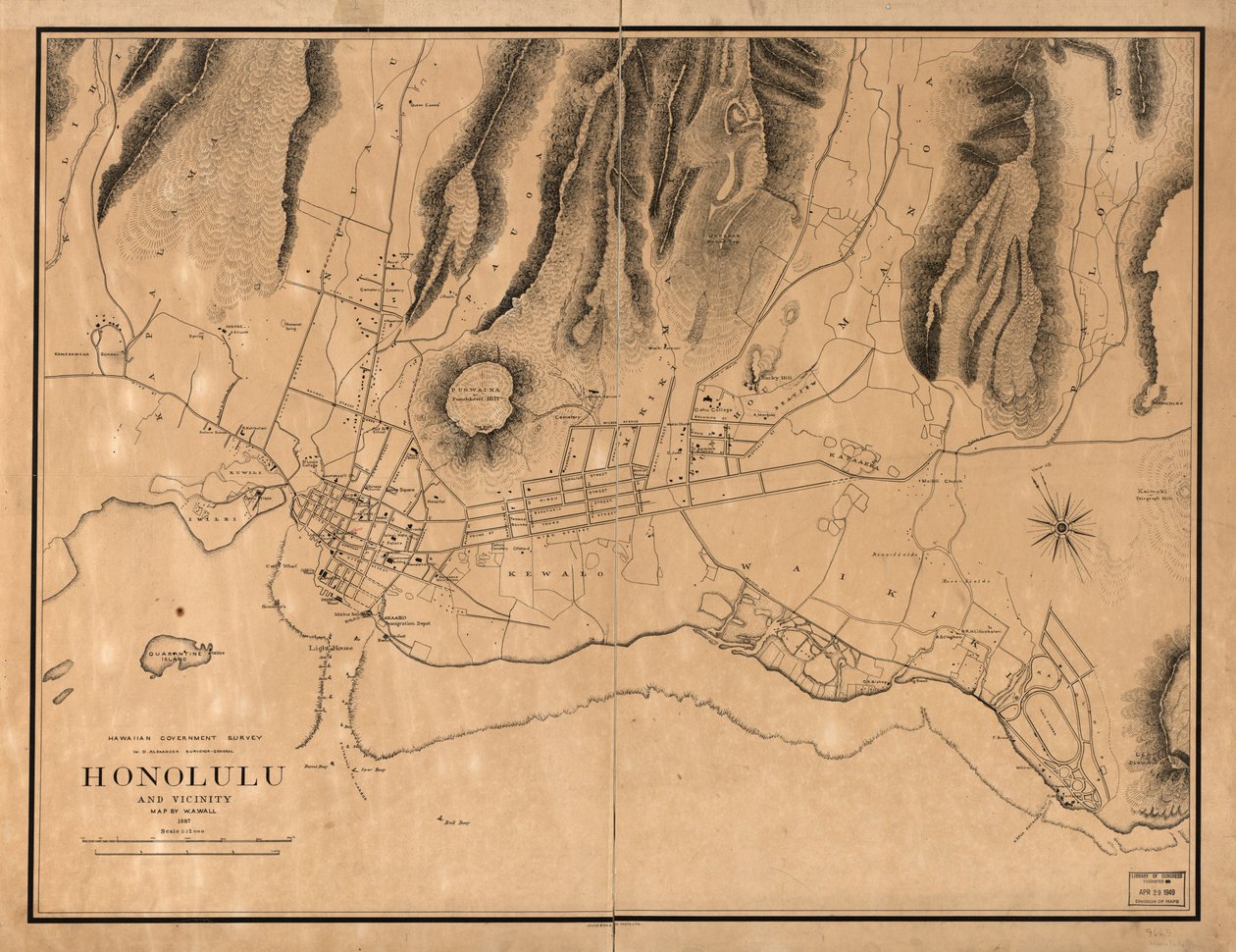 Honolulu and Vicinity by W. A.; Alexander Wall