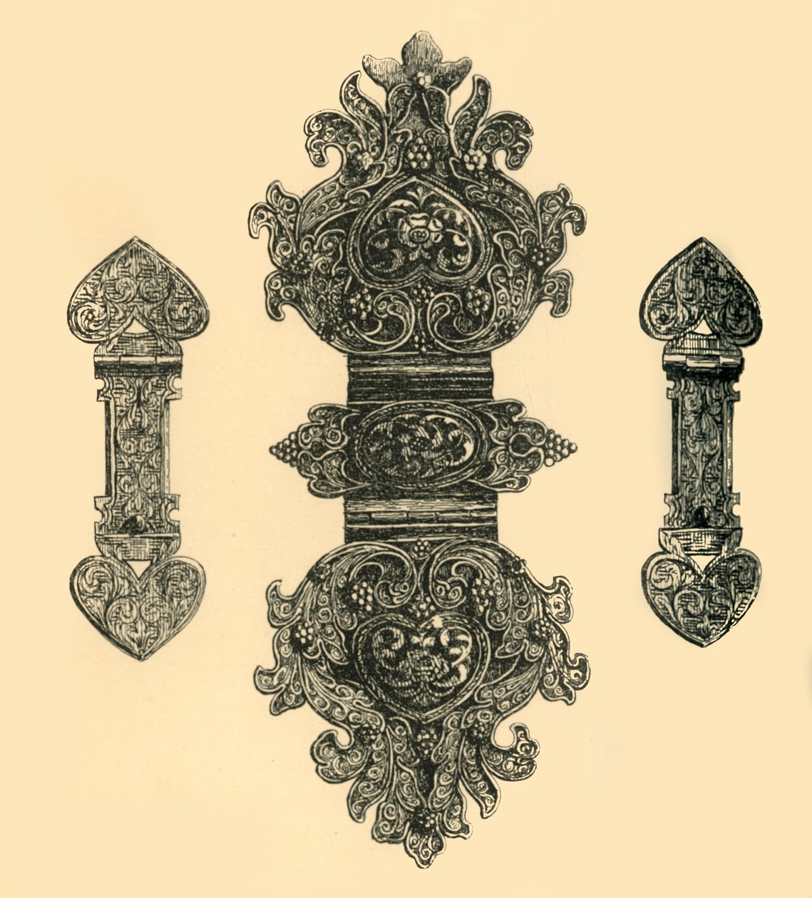 Silver Book Clasps, 1881 by W. E. Mackaness