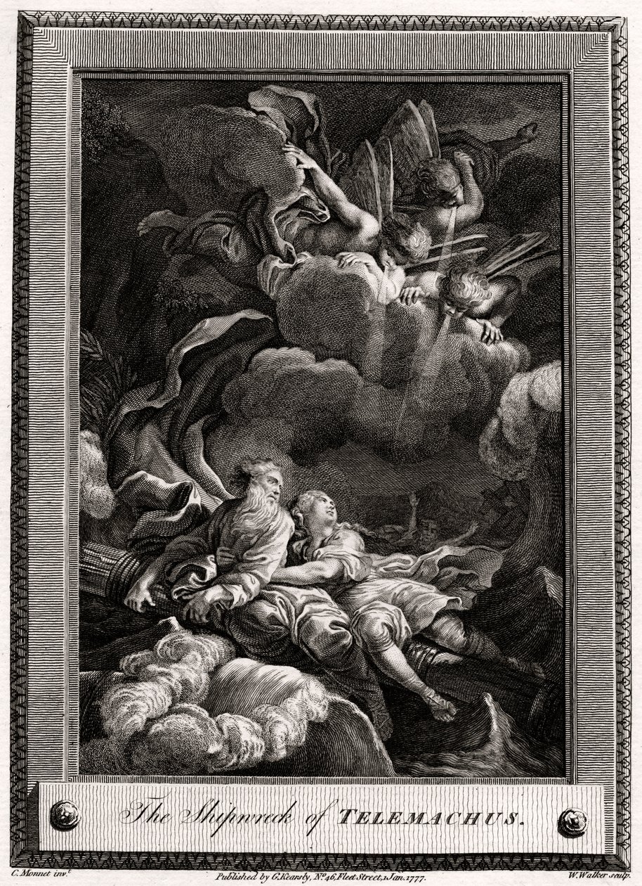 The Shipwreck of Telemachus, 1777 by W. Walker