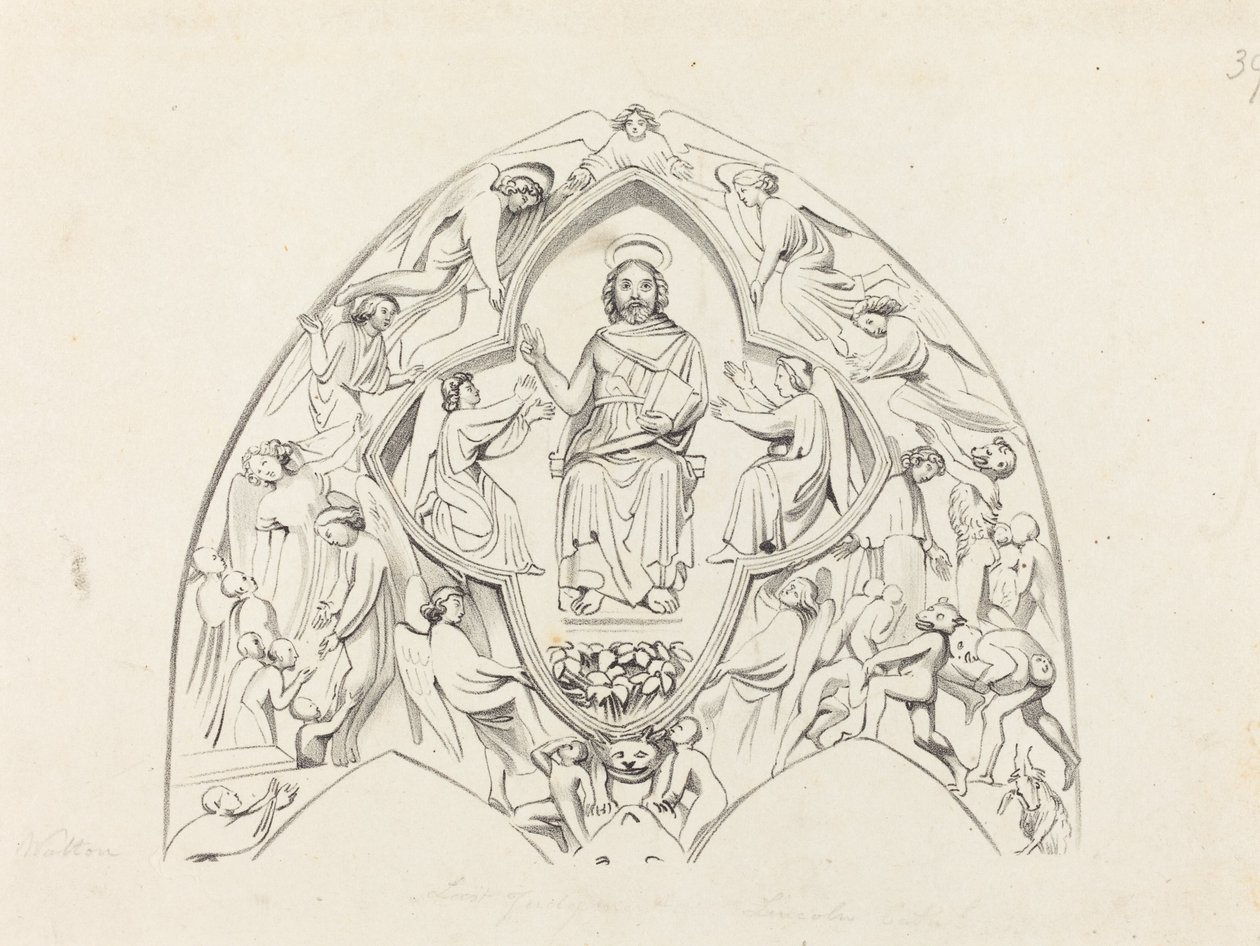 Last Judgment, Lincoln Cathedral by W. Walton after John Flaxman