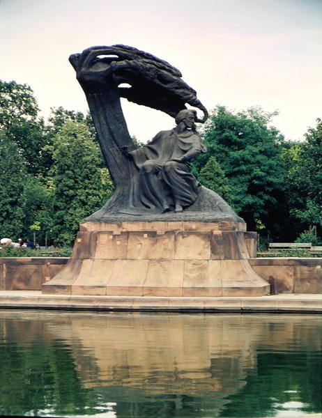 Statue of Frederic Chopin by Waclaw Szymanowski
