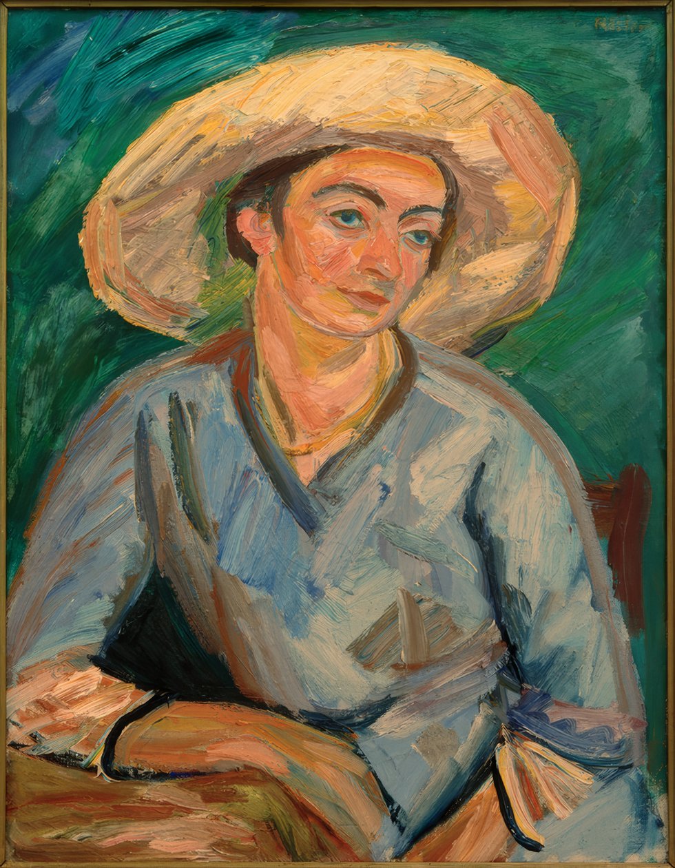 Woman with Hat (Oda Rösler) by Waldemar Rosler