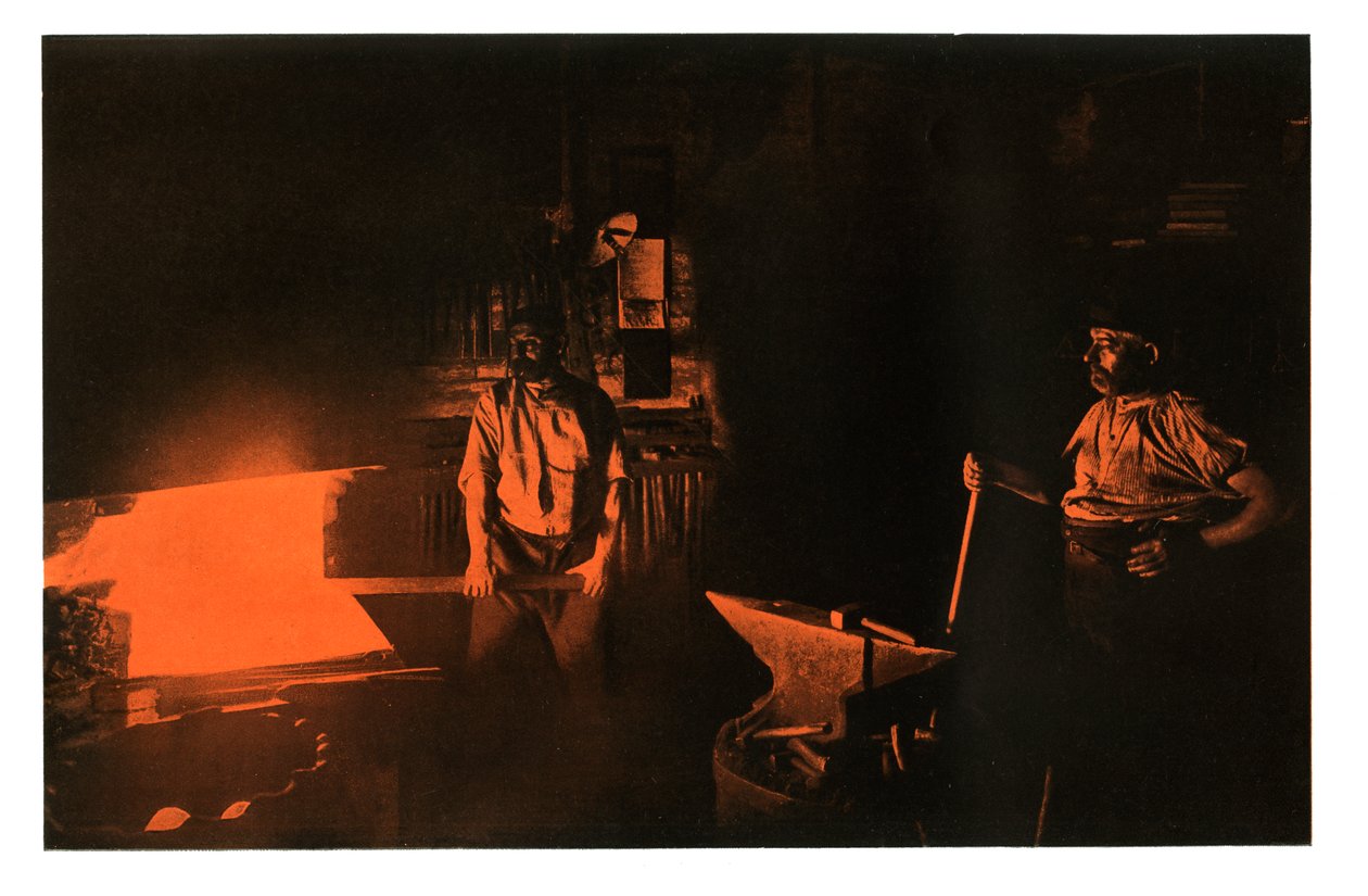 The Smithy, 1901 by Waldemar Titzenthaler