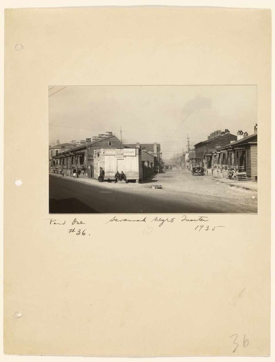 Savannah Negro Quarter by Walker Evans