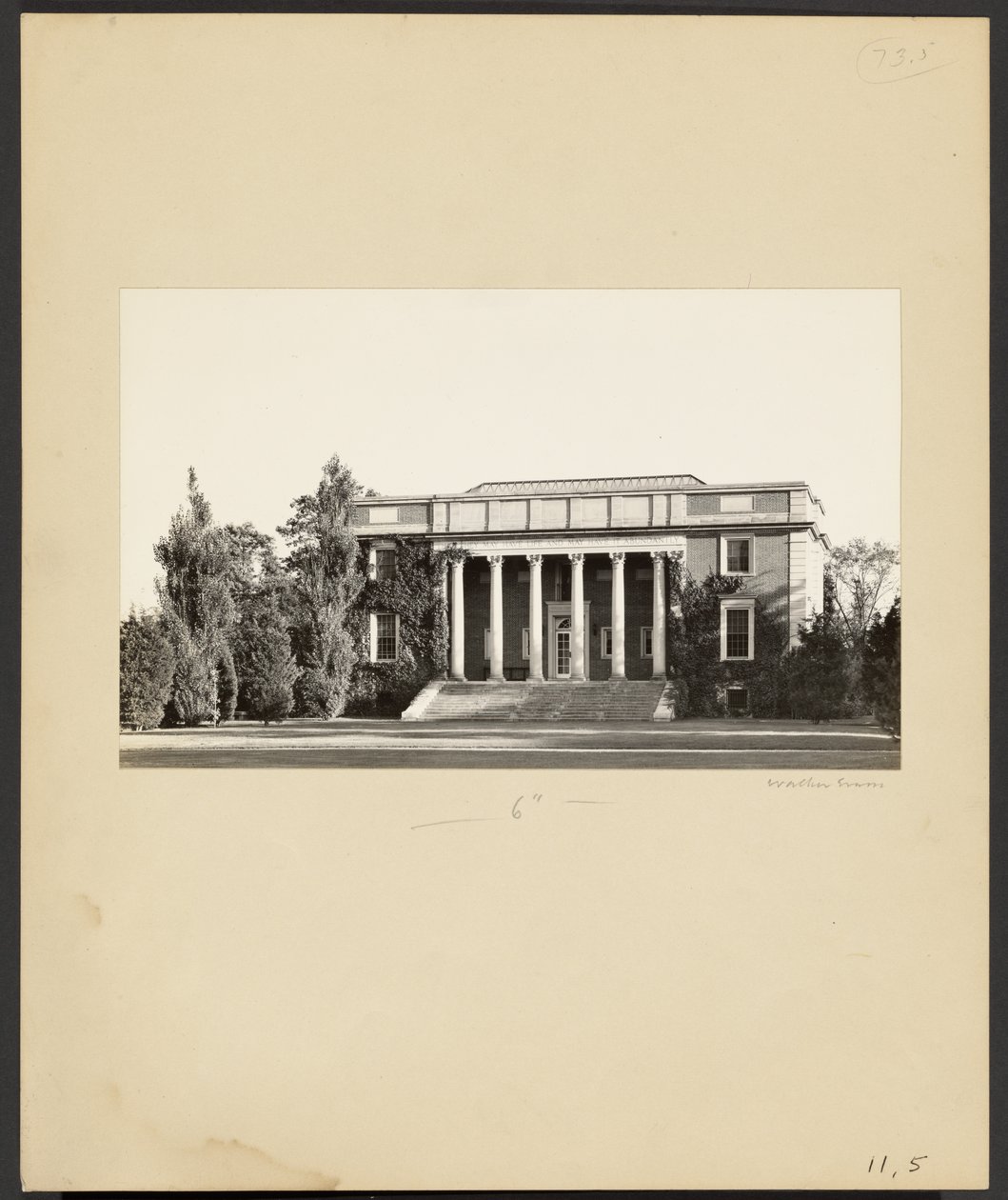 Wheaton College: The Library (1923) by Walker Evans