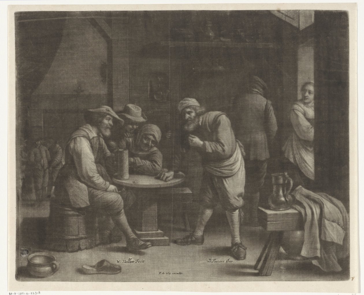 Tavern scene by Wallerant Vaillant