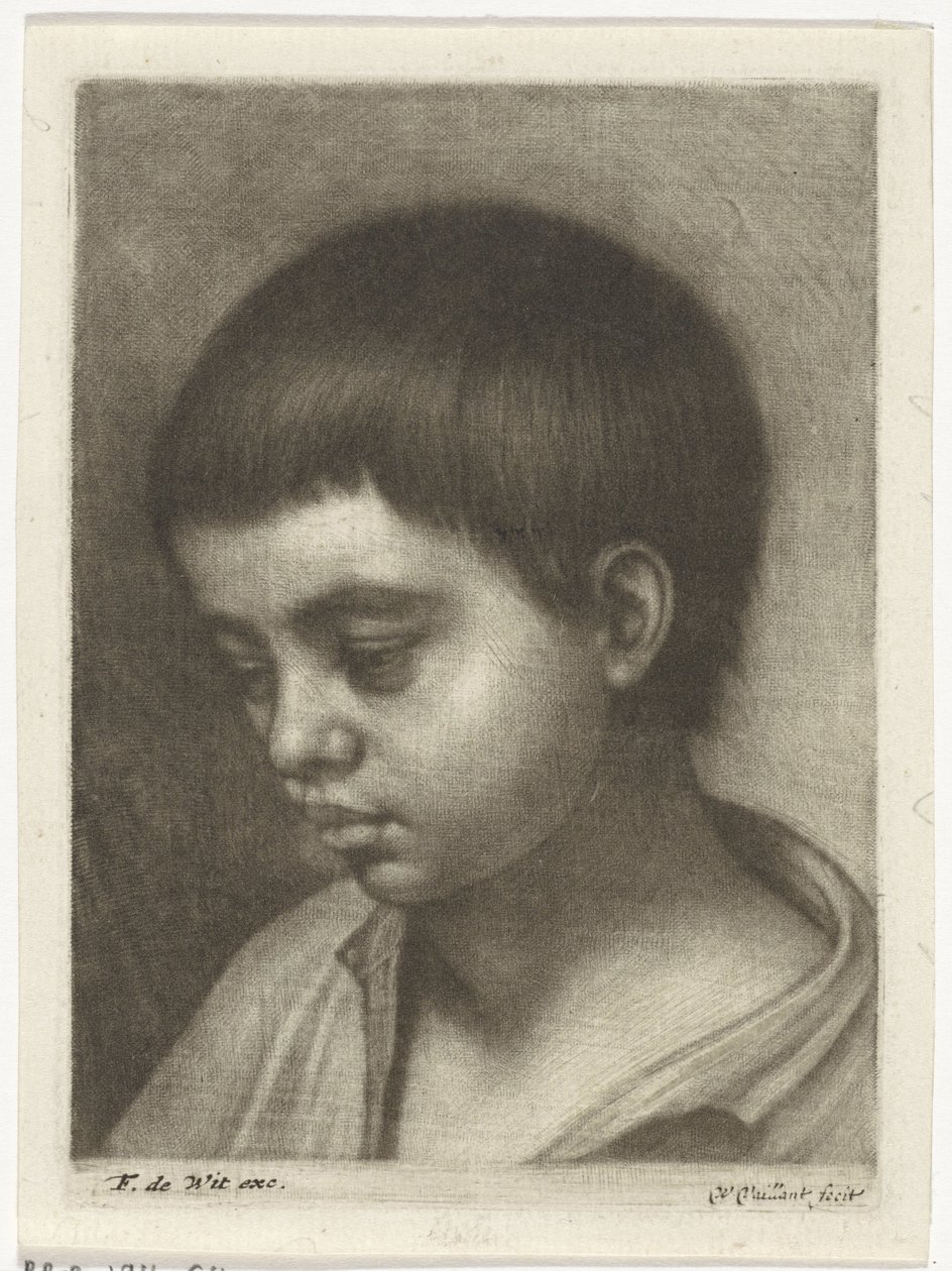 Head of a Boy, Facing Left by Wallerant Vaillant