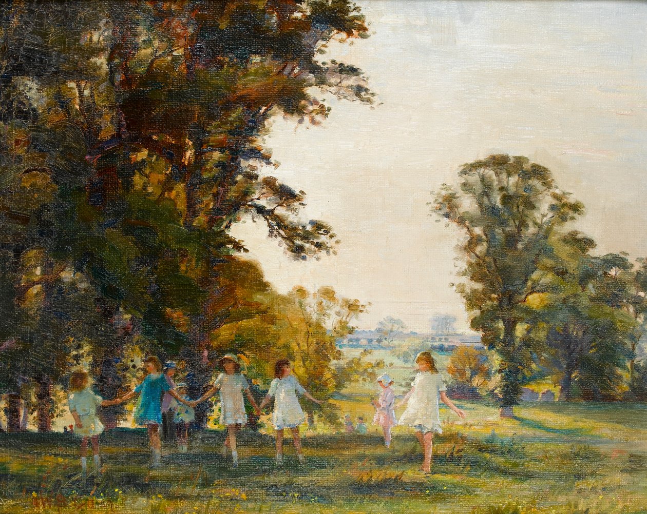 Children Playing by Walter Bonner Gash
