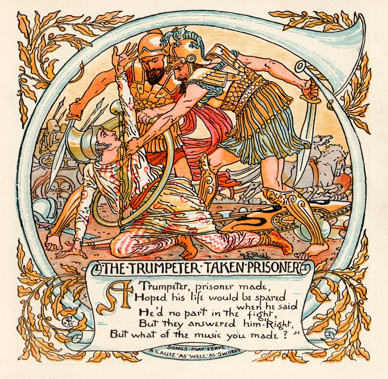 The Trumpeter taken Prisoner, illustration from 