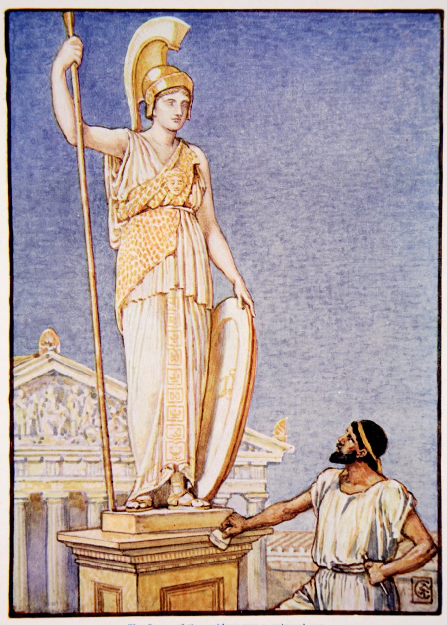 The Figure of the Goddess was a Colossal One, Illustration from 