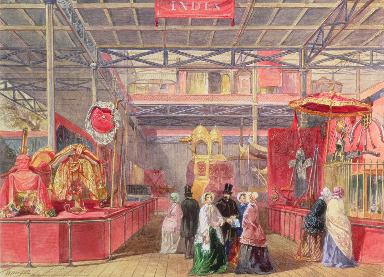The Indian Court and Elephant Trappings, the Great Exhibition by Walter Goodall