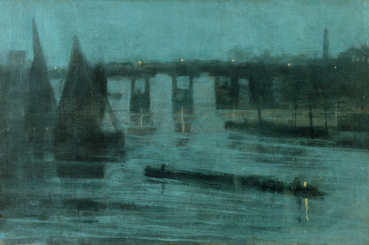 Nocturne, Old Battersea Bridge by Walter Greaves