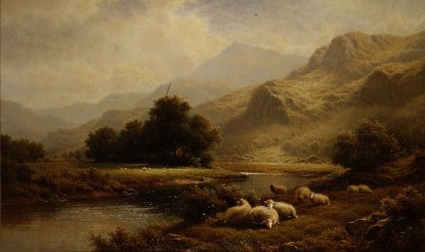 View on the Lledr, North Wales by Walter J. Watson