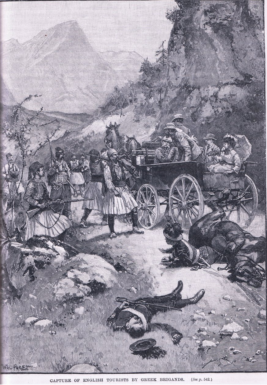 Capture of English Tourists by Greek Brigands 1870 AD by Walter Paget