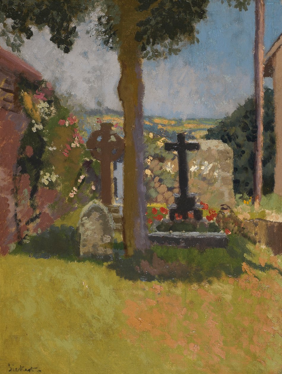 Chagford Churchyard, Devon, 1915 by Walter Richard Sickert