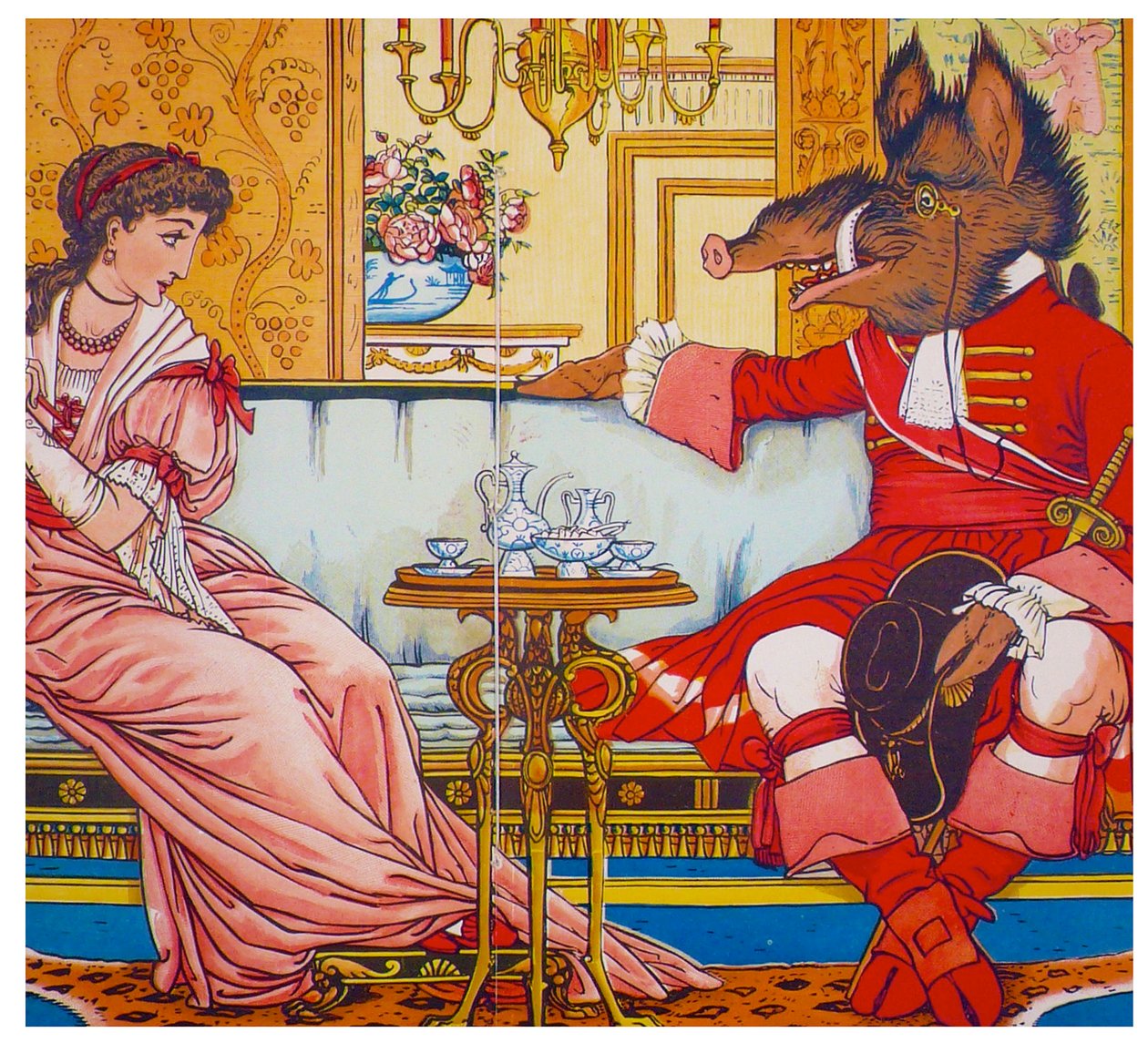 Beauty and the Beast by Walter Crane