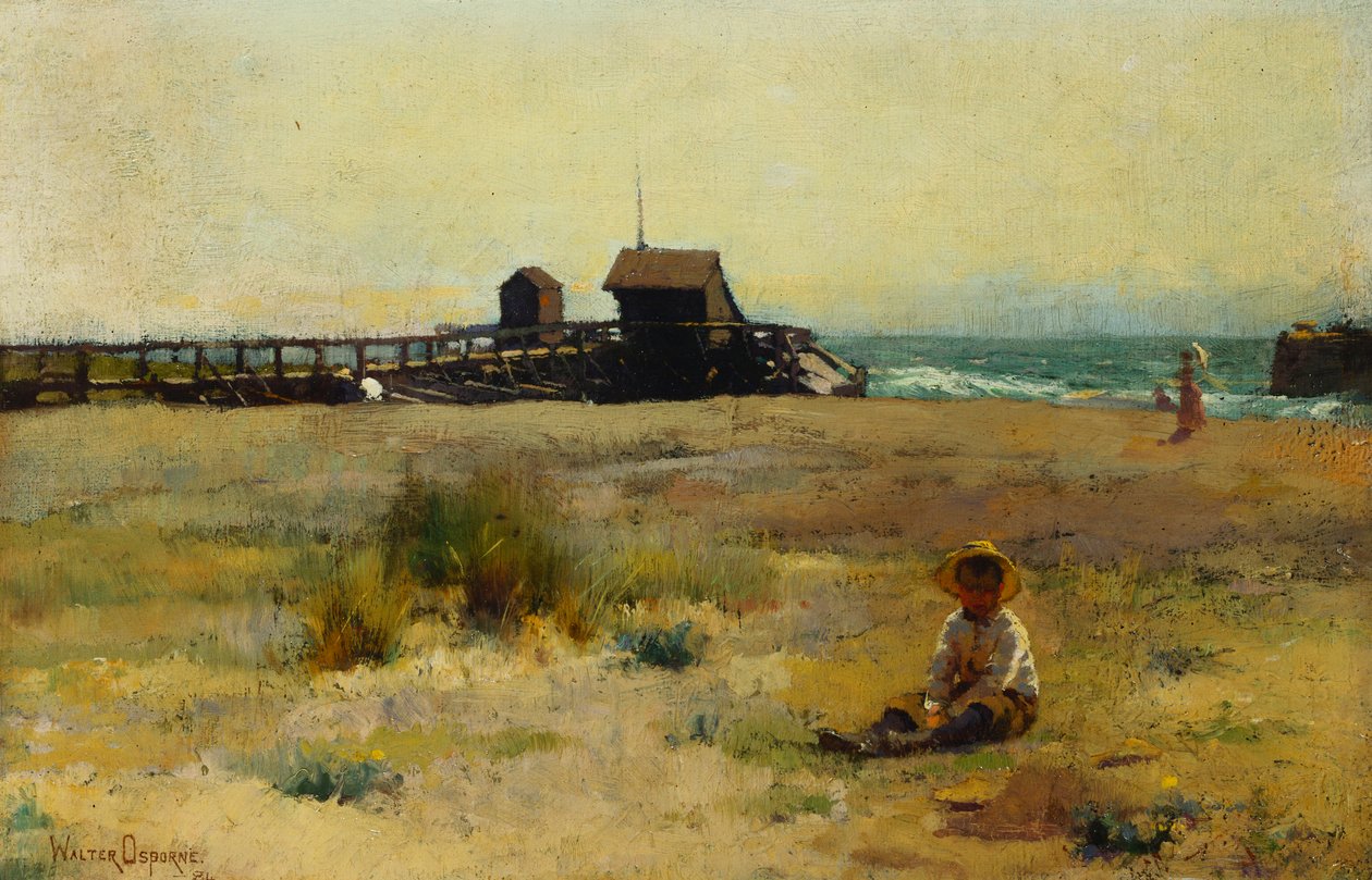Boy on a Beach by Walter Frederick Osborne