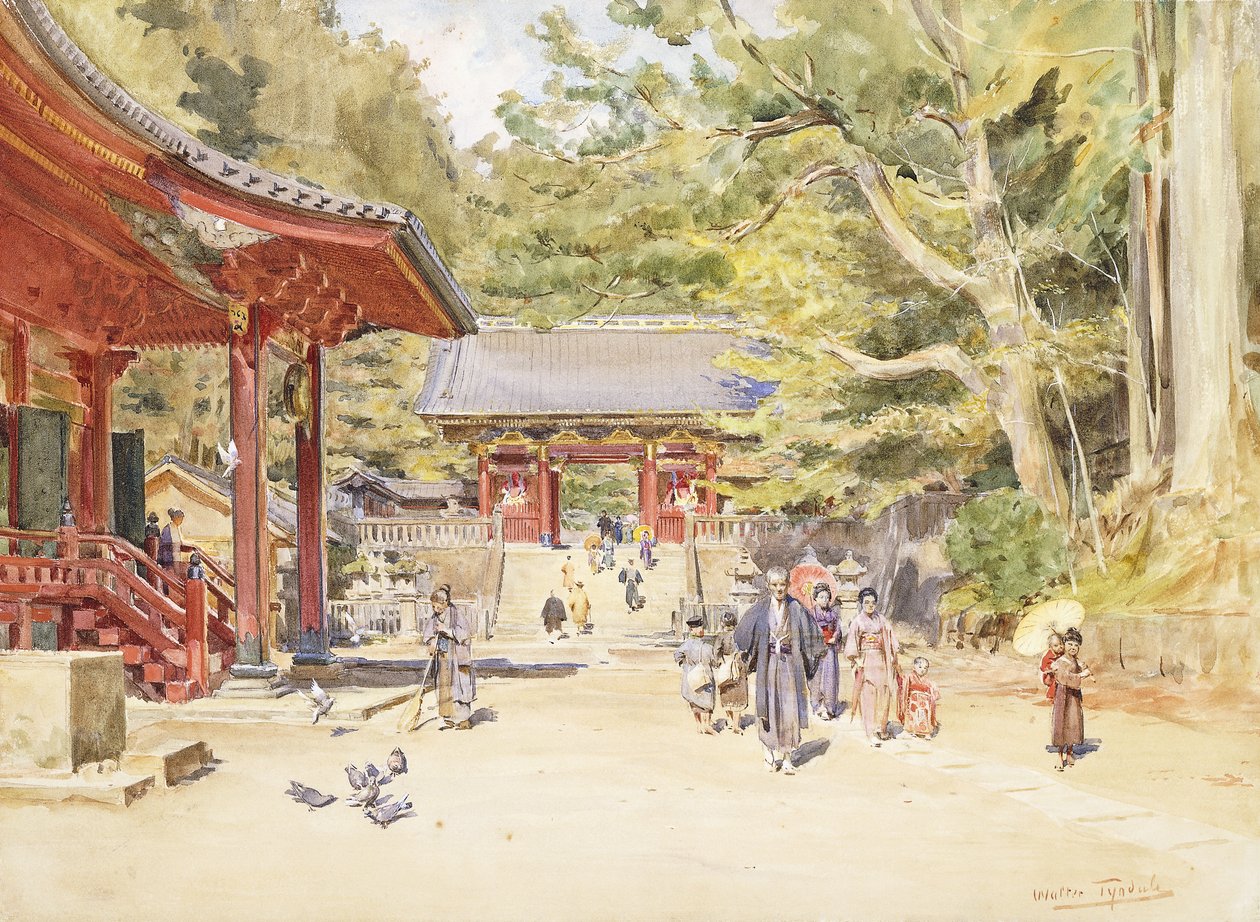 A Street Scene, Japan by Walter Frederick Roofe Tyndale