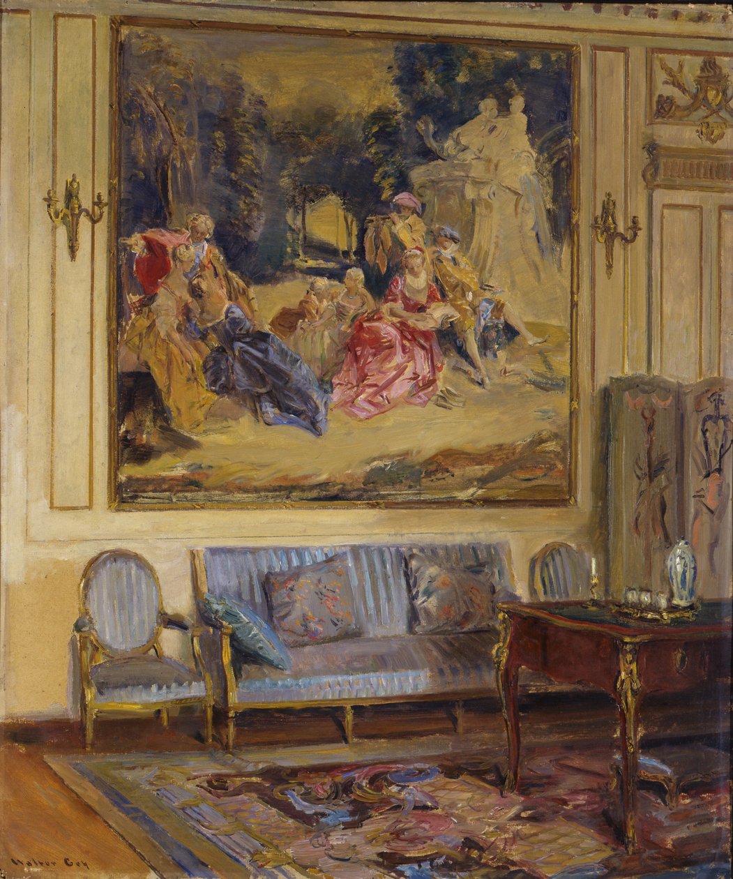Boudoir, Chateau de Chaalis by Walter Gay