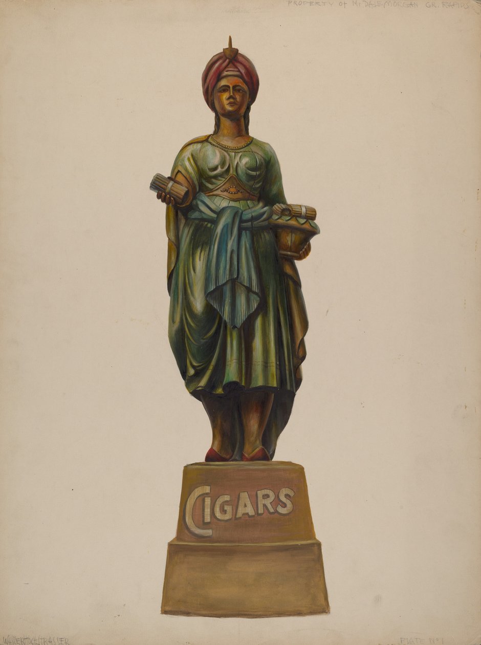 Cigar Store Figure by Walter Hochstrasser