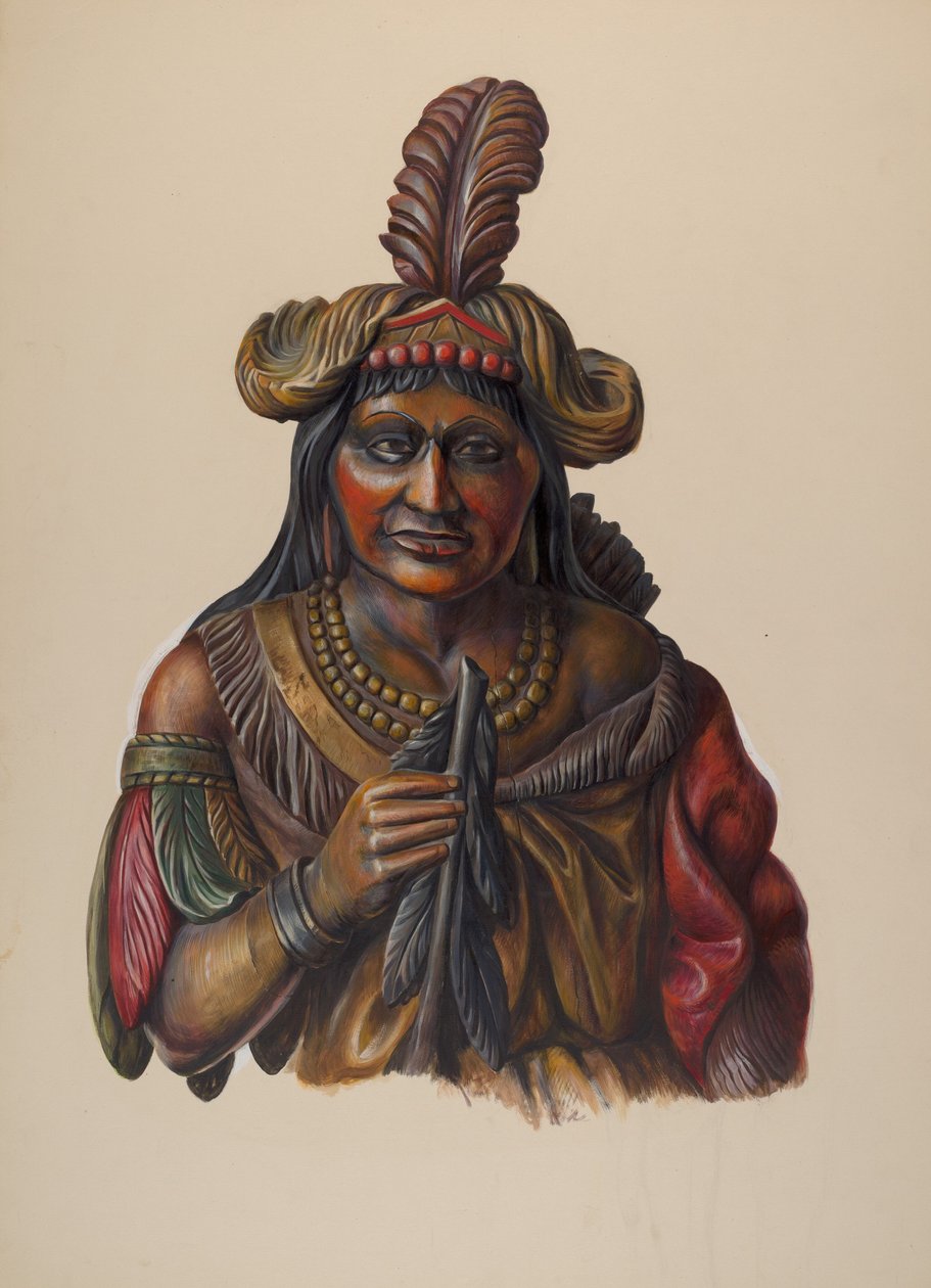 Cigar Store Indian by Walter Hochstrasser