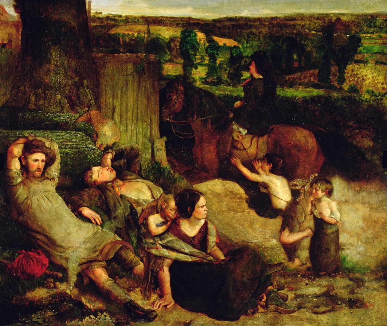 The Irish Vagrants by Walter Howell Deverell