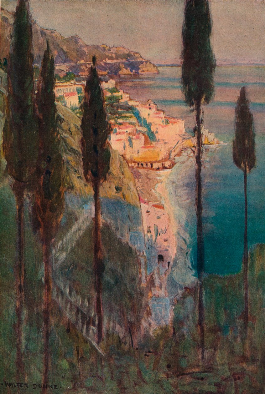 Evening Shadows, Amalfi by Walter J Donne