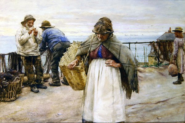 Newlyn High Street by Walter Langley