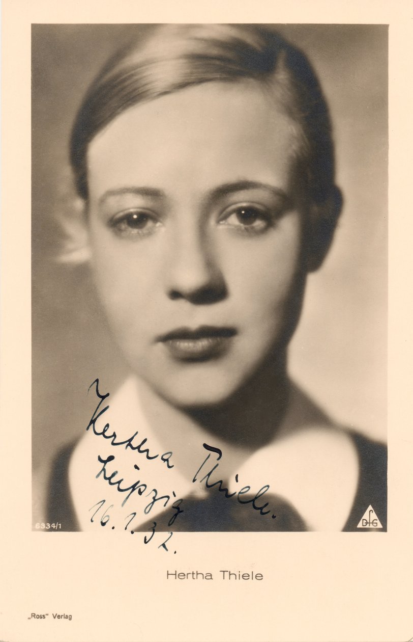Portrait of Hertha Thiele by Walter Limot