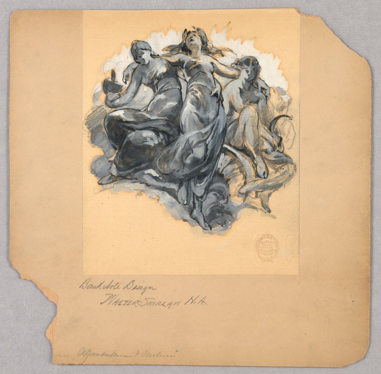 Bank Note Design by Walter Shirlaw