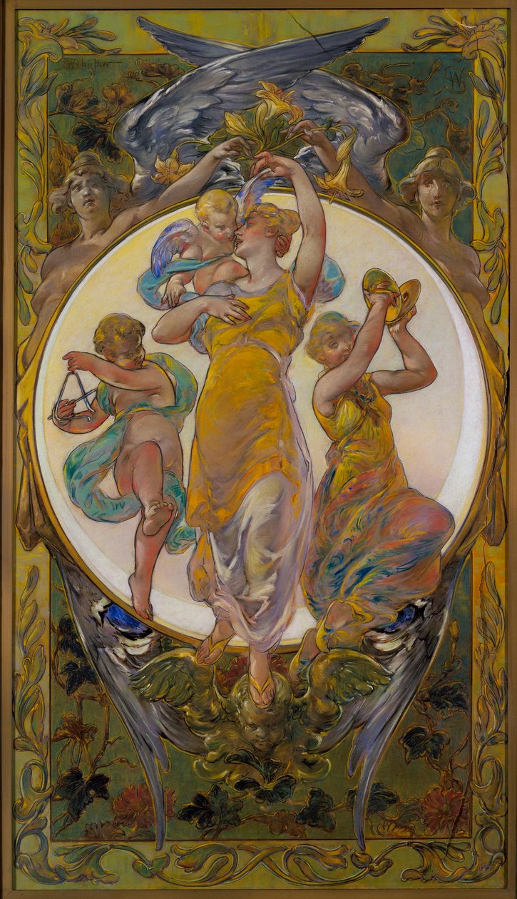 Easter Greetings by Walter Shirlaw