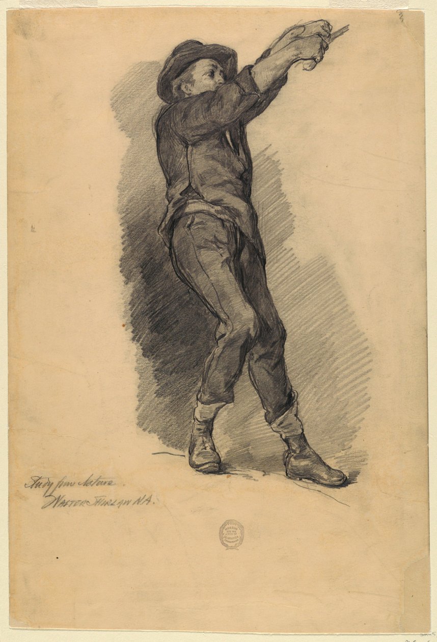 Figure Study from Nature by Walter Shirlaw