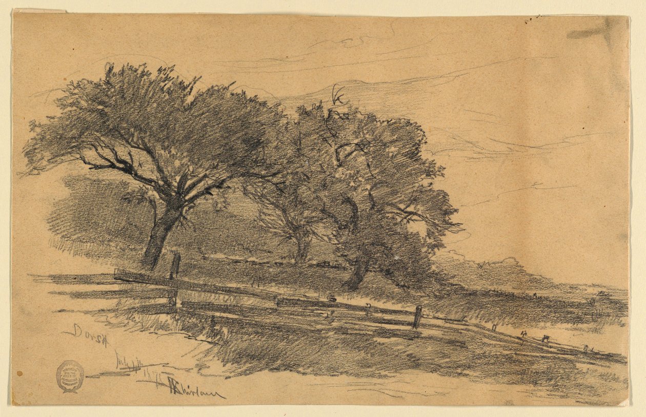 Landscape in Dorset, Vermont by Walter Shirlaw