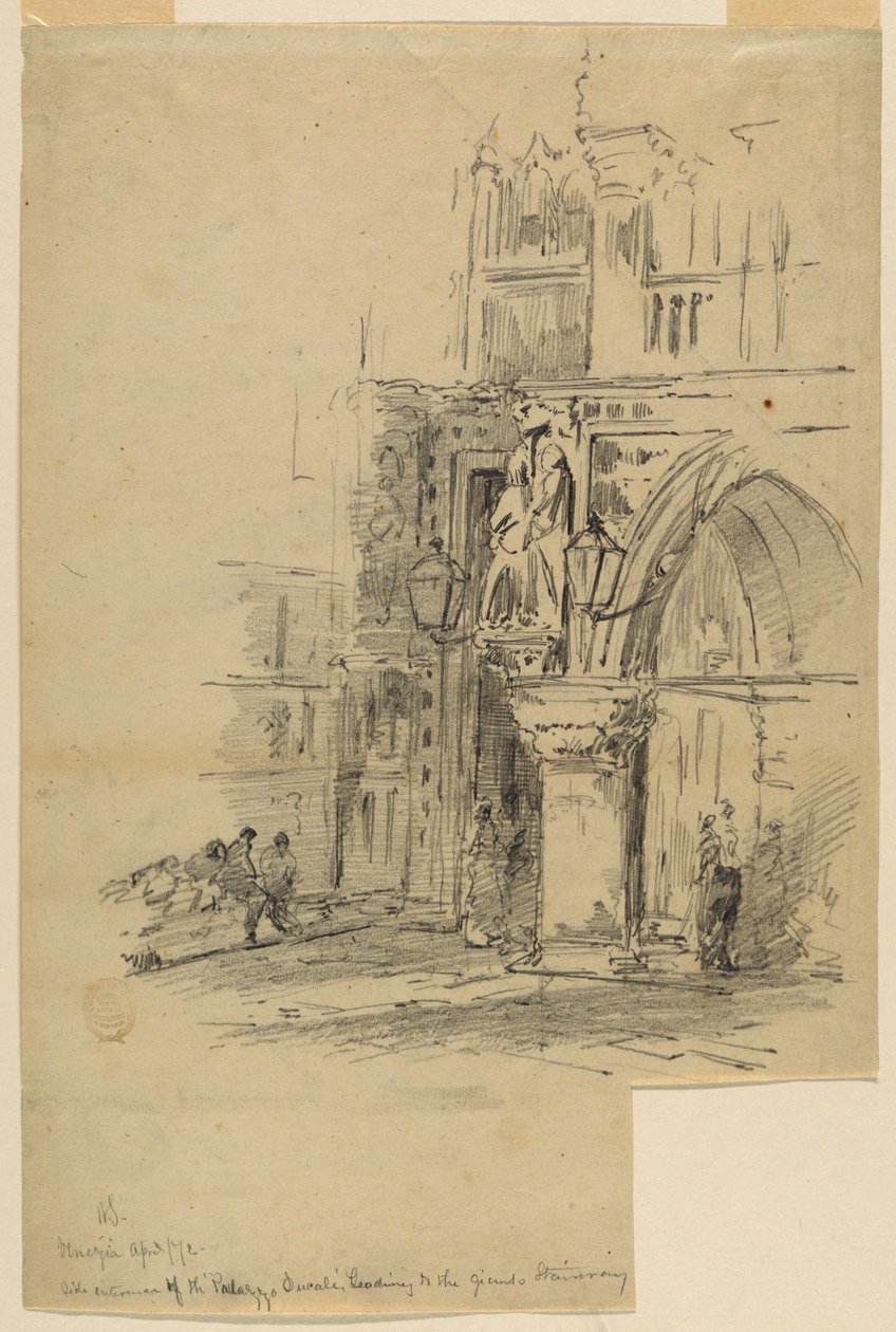 Porta della Carta, Palazzo Ducale, Venice by Walter Shirlaw