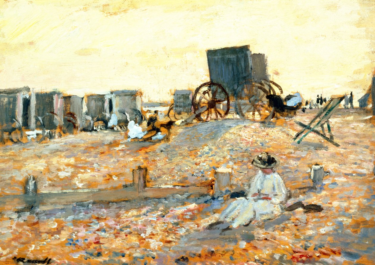Beach Scene by Walter Westley Russell