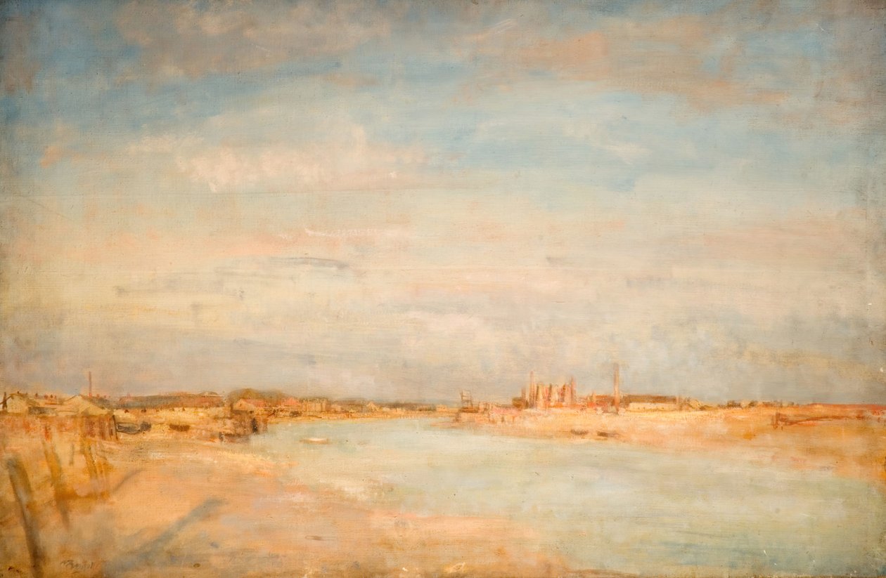 River Scene by Walter Westley Russell