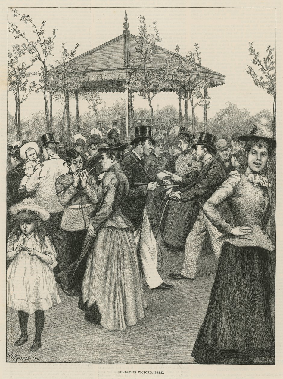 Sunday in Victoria Park by Walter Westley Russell